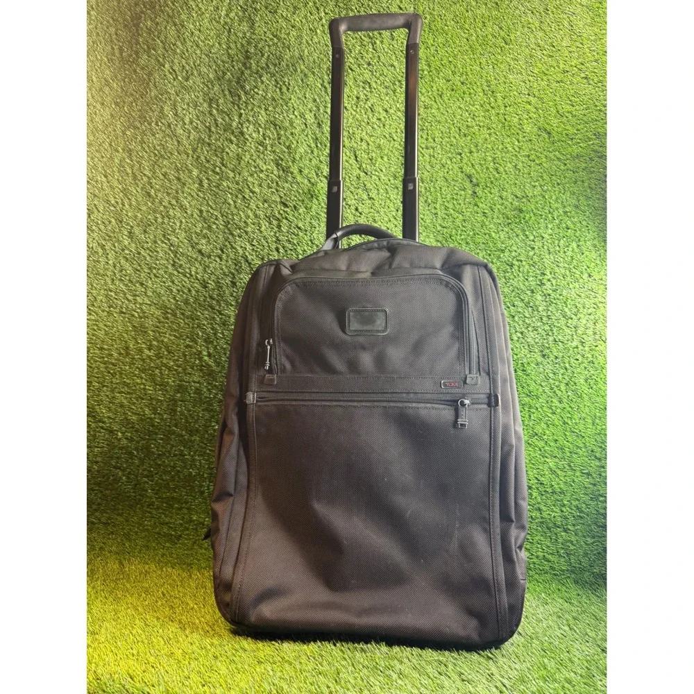 TUMI 22900DH Alpha Ballistic Black Soft Shell Rolling Wheeled Carry On 22x16x9